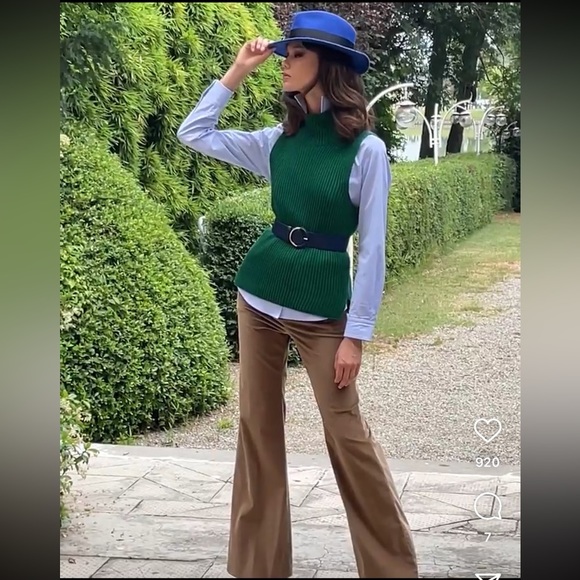 Intrend by MaxMara Accessories - MADE IN ITALY Intrend by MaxMara Accessories Fedora Hat with Feathers.Sz:OS.New